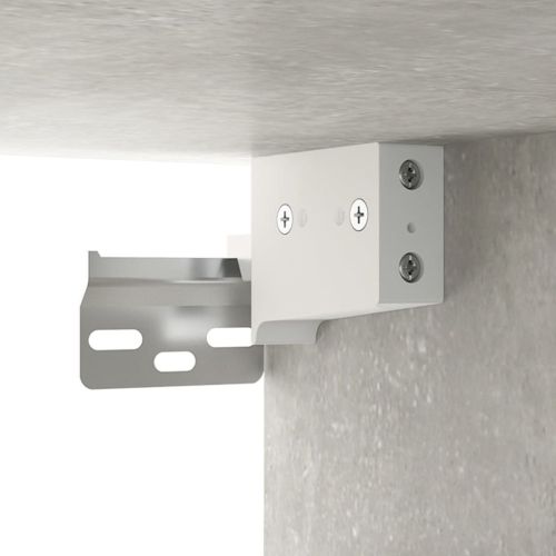 Стенни шкафове 2 бр бетонно сиви 60x36,5x35 см инженерно дърво