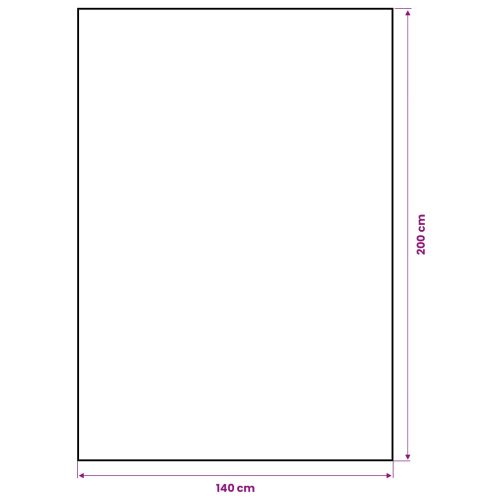 Маса от юта Натурално 140 x 200 cm 100% Юта Тоса