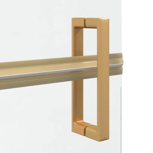 Стена за душ с влизане Златист 120 x 6,5 x 190 см