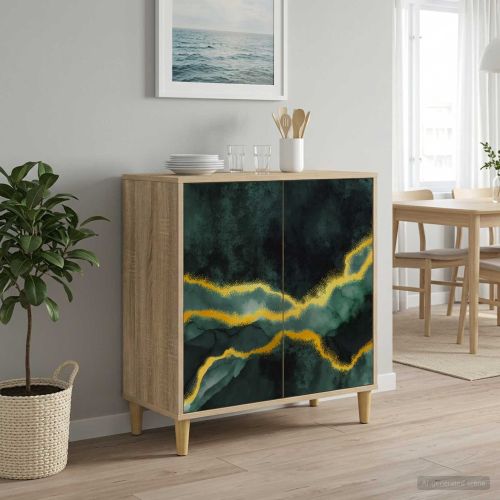 Служебен шкаф WIJHE Сонома 69 x 33 x 75 см Инженерна дървесина