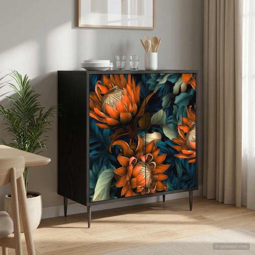 Служебен шкаф LOCHEM Черен дъб 69 x 33 x 76 см