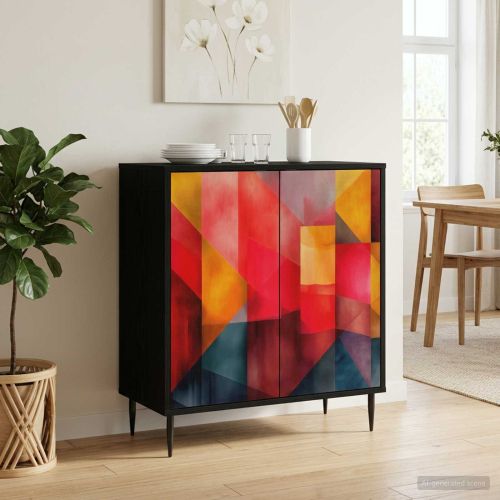 Служебен шкаф HEESCH Черен дъб 69 x 33 x 76 см
