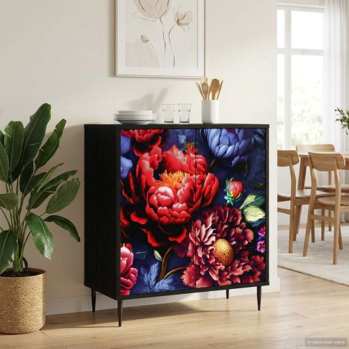 Служебен шкаф KIEL Черен дъб 69 x 33 x 76 см