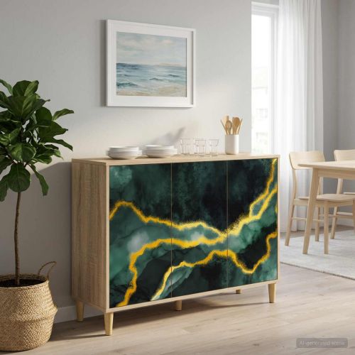 Служебен шкаф WIJHE Сонома 102 x 33 x 75 см Инженерна дървесина