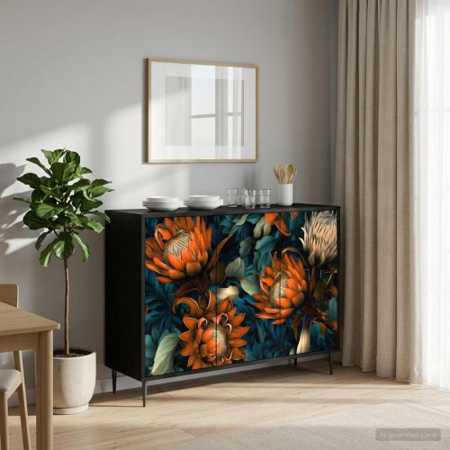 Служебен шкаф LOCHEM Черен дъб 102 x 33 x 76 см