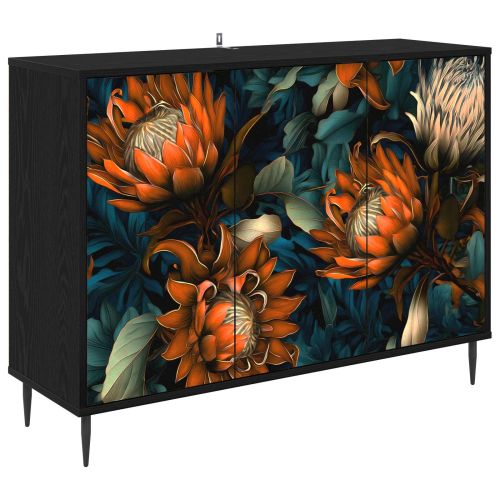 Служебен шкаф LOCHEM Черен дъб 102 x 33 x 76 см