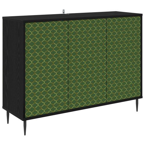 Служебен шкаф GELEEN Черен дъб 102 x 33 x 76 см