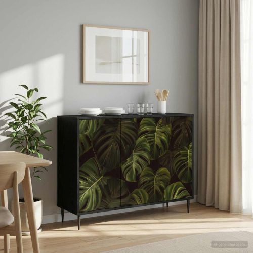 Служебен шкаф ELBURG Черен дъб 102 x 33 x 76 см