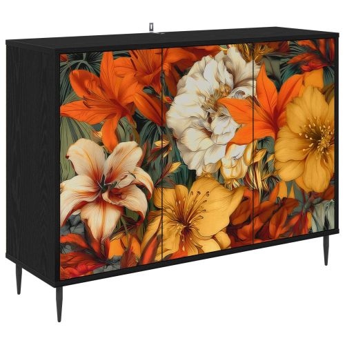Служебен шкаф GENNEP Черен дъб 102 x 33 x 76 см