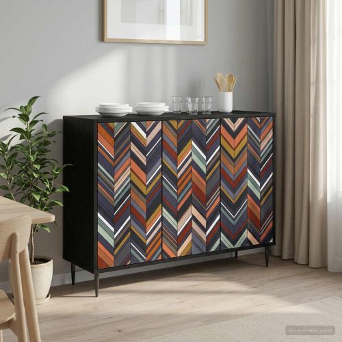 Служебен шкаф OMMEN Черен дъб 102 x 33 x 76 см