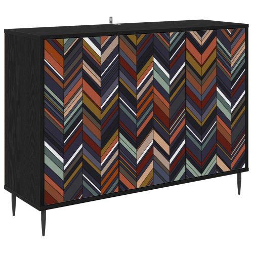 Служебен шкаф OMMEN Черен дъб 102 x 33 x 76 см
