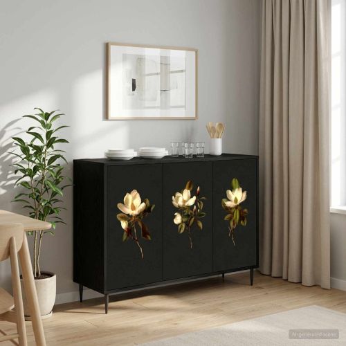 Служебен шкаф BREMEN Черен дъб 102 x 33 x 76 см