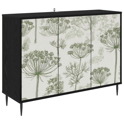 Служебен шкаф GOTHA Черен дъб 102 x 33 x 76 см