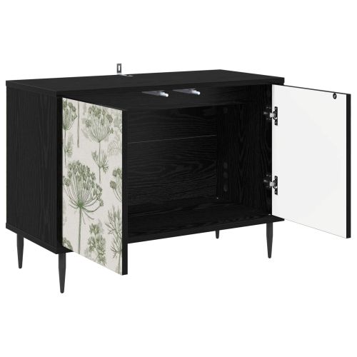 ТВ шкаф GOTHA 69 x 33 x 50,5 см Черен дъб Инженерна дървесина