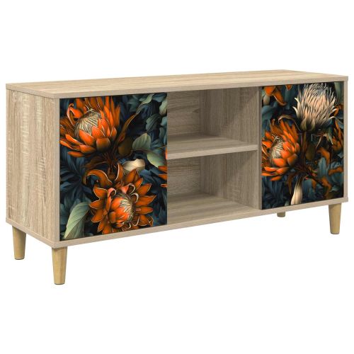 ТВ шкаф LOCHEM 102 x 33 x 50 см Сонома Инженерна дървесина