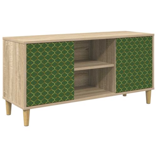 ТВ шкаф GELEEN 102 x 33 x 50 см Сонома Инженерна дървесина