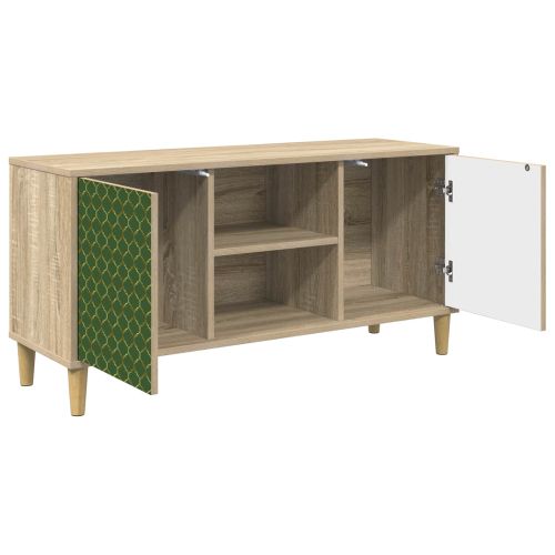 ТВ шкаф GELEEN 102 x 33 x 50 см Сонома Инженерна дървесина