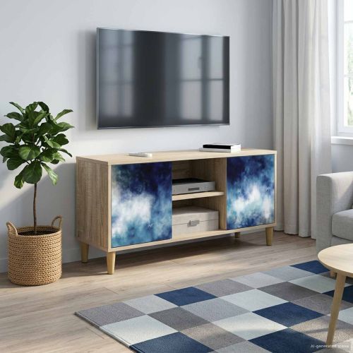 ТВ шкаф RAALTE 102 x 33 x 50 см Сонома Инженерна дървесина