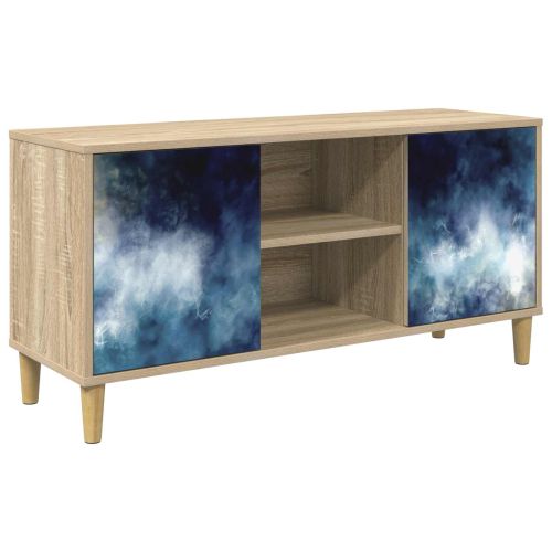 ТВ шкаф RAALTE 102 x 33 x 50 см Сонома Инженерна дървесина