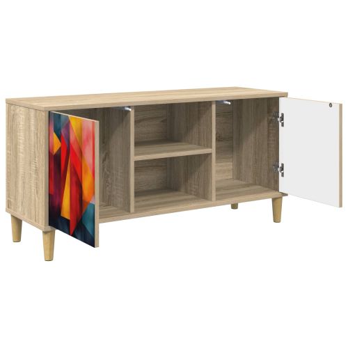 ТВ шкаф HEESCH 102 x 33 x 50 см Сонома Инженерна дървесина