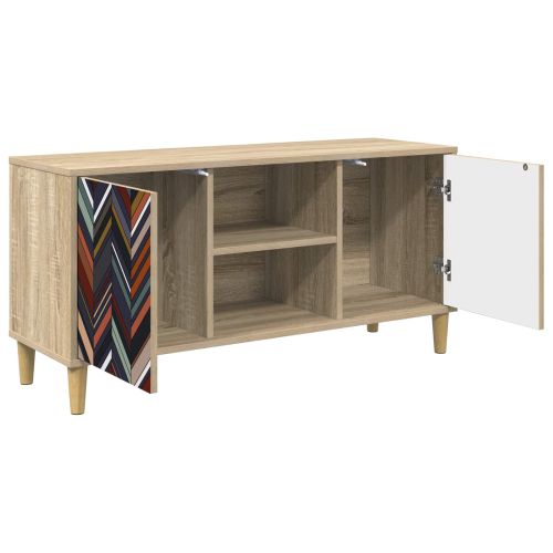 ТВ шкаф OMMEN 102 x 33 x 50 см Сонома Инженерна дървесина