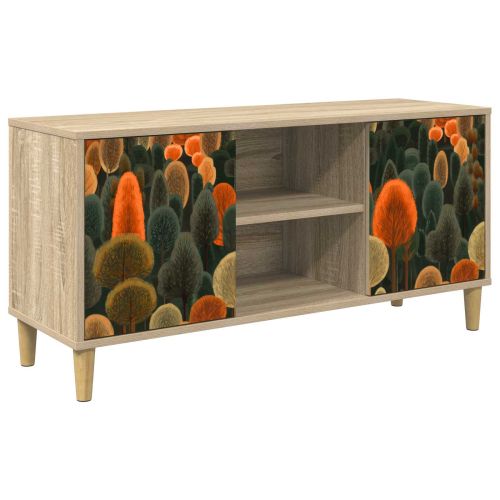 ТВ шкаф ZAANDAM 102 x 33 x 50 см Сонома Инженерна дървесина