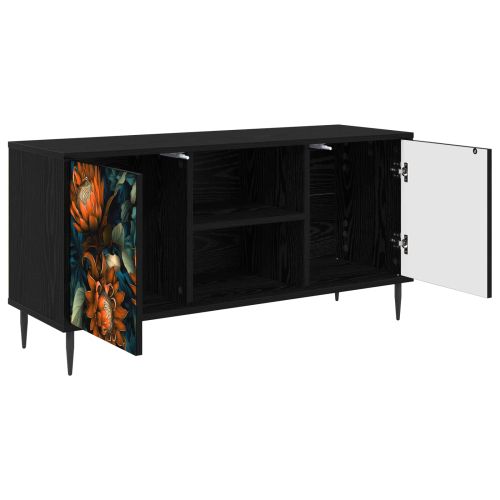 ТВ шкаф LOCHEM 102 x 33 x 51 см Черен дъб Инженерна дървесина