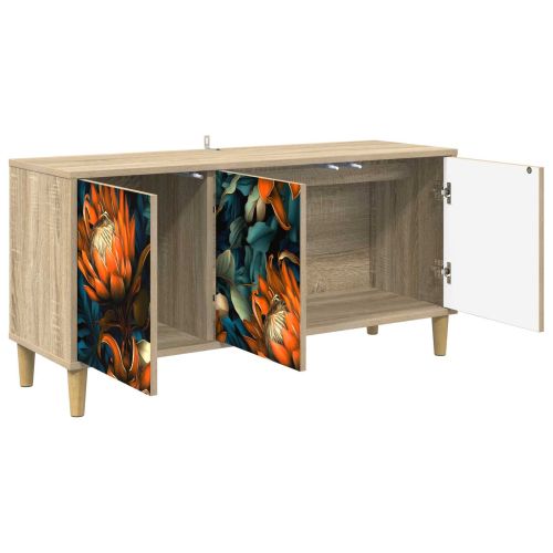 ТВ шкаф LOCHEM 102 x 33 x 50 см Сонома Инженерна дървесина