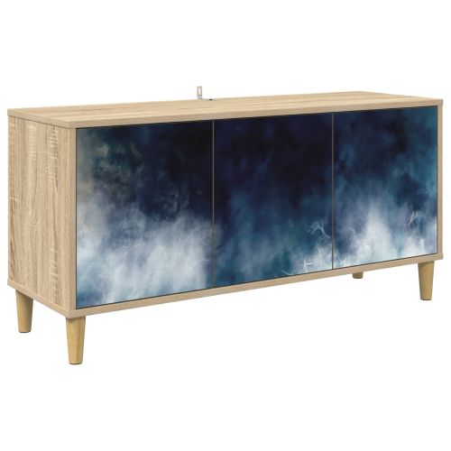 ТВ шкаф RAALTE 102 x 33 x 50 см Сонома Инженерна дървесина
