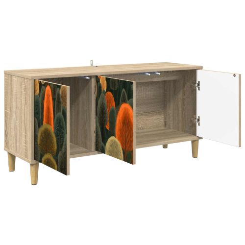 ТВ шкаф ZAANDAM 102 x 33 x 50 см Сонома Инженерна дървесина