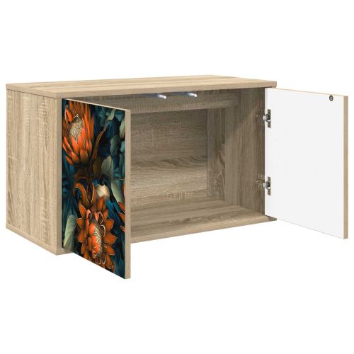 Стенен телевизионен шкаф LOCHEM 69 x 33 x 40 см Дъб сонома