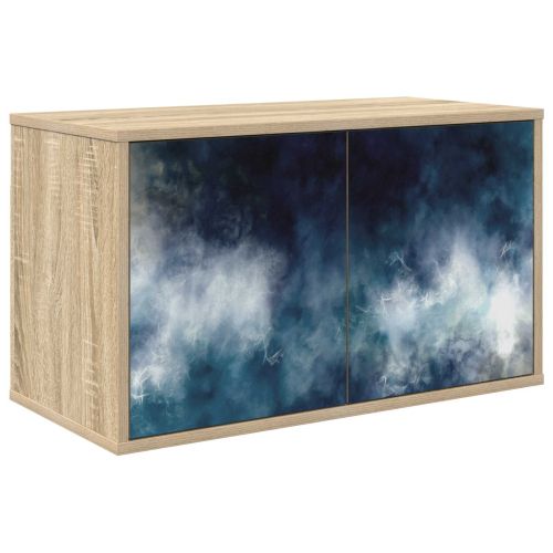 Стенен телевизионен шкаф RAALTE 69 x 33 x 40 см Дъб сонома