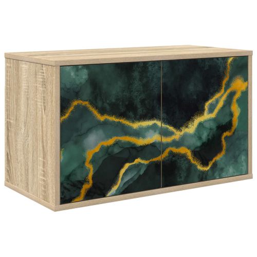Стенен телевизионен шкаф WIJHE 69 x 33 x 40 см Дъб сонома