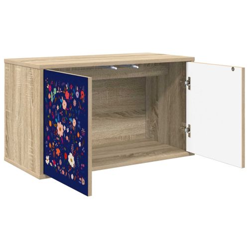 Стенен телевизионен шкаф MAINZ 69 x 33 x 40 см Дъб сонома