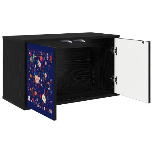 Стенен телевизионен шкаф MAINZ 69 x 33 x 40 см Черен дъб