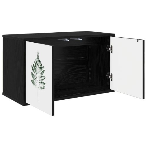 Стенен телевизионен шкаф HANAU 69 x 33 x 40 см Черен дъб