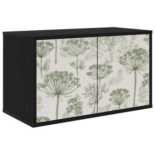 Стенен телевизионен шкаф GOTHA 69 x 33 x 40 см Черен дъб