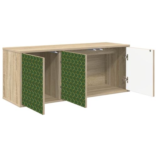 Стенен телевизионен шкаф GELEEN 102 x 33 x 40 см Дъб сонома