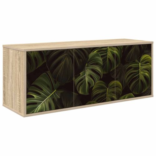 Стенен телевизионен шкаф ELBURG 102 x 33 x 40 см Дъб сонома