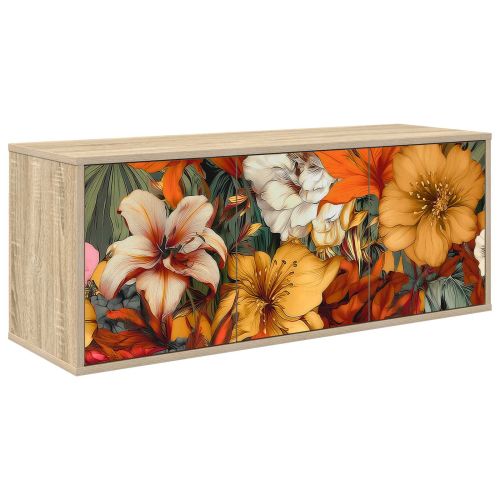 Стенен телевизионен шкаф GENNEP 102 x 33 x 40 см Дъб сонома