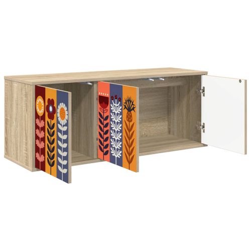 Стенен телевизионен шкаф ESSEN 102 x 33 x 40 см Дъб сонома