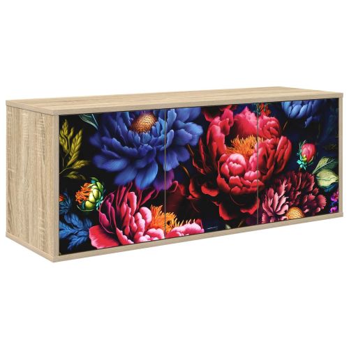Стенен телевизионен шкаф KIEL 102 x 33 x 40 см Дъб сонома