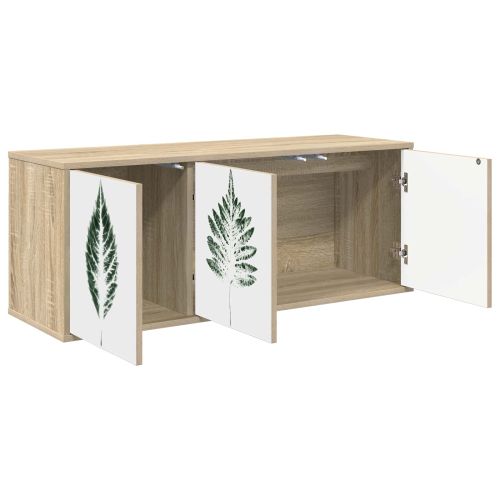 Стенен телевизионен шкаф HANAU 102 x 33 x 40 см Дъб сонома