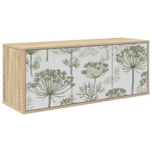 Стенен телевизионен шкаф GOTHA 102 x 33 x 40 см Дъб сонома