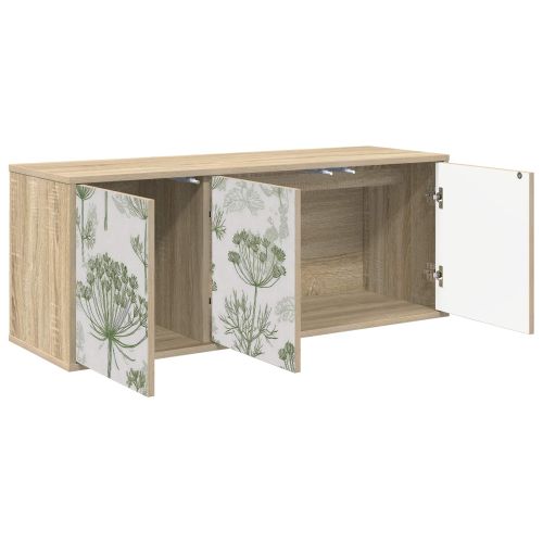 Стенен телевизионен шкаф GOTHA 102 x 33 x 40 см Дъб сонома