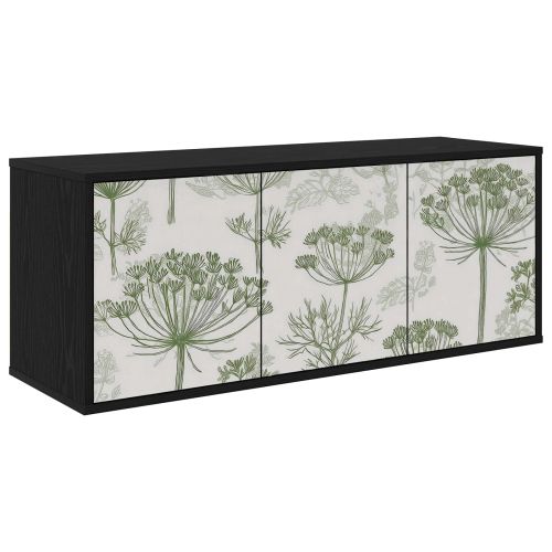 Стенен телевизионен шкаф GOTHA 102 x 33 x 40 см Черен дъб