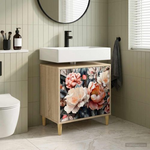 Шкаф за баня BORNE Сонома 60 x 40 x 60 см Инженерна дървесина