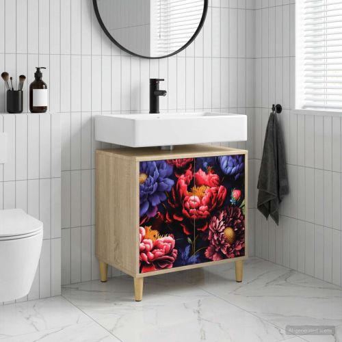 Шкаф за баня KIEL Сонома 60 x 40 x 60 см Инженерна дървесина