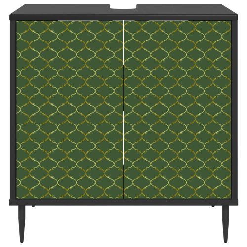 Шкаф за баня GELEEN Черен дъб 60 x 40 x 61 см