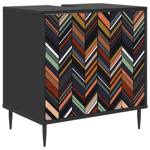 Шкаф за баня OMMEN Черен дъб 60 x 40 x 61 см